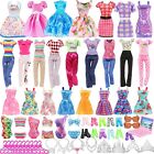 47 PCS Barbie Clothes Doll Fashion Wear Clothing Outfits Dress up Gown Shoes Lot