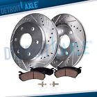 4WD Front Drilled Disc Rotors + Ceramic Brake Pads for 1996-2002 Toyota 4Runner