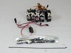 KYOSHO CONCEPT 30 DX RC HELICOPTER SERVOS WITH SWITCH & EXTRAS