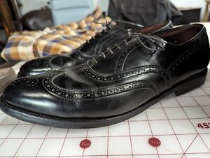 Allen Edmonds Chester Black Leather Wingtip Oxford Dress Shoes Men Size 13