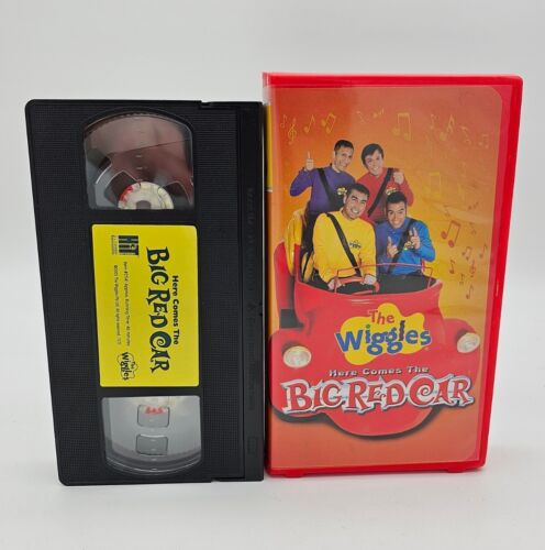 The Wiggles Here Comes the Big Red Car VHS - Extremely Rare - Red Clamshell