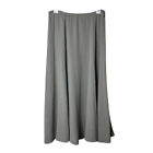 Eileen Fisher heavyweight stretch silk georgette dancer skirt womens M a-line