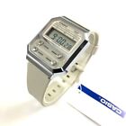 Casio Vintage Collection Digital Dial and Gray Resin Strap Watch A100WEF-8A