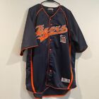 Genuine Merchandise True Fan Blue & Orange Vintage Detroit Tigers Jersey-Size XL