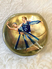 Russian Lacquer Box w/ Mother of Pearl Ballet Dancers signed