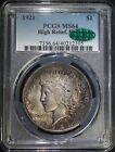1921 Peace Silver Dollar PCGS MS64 CAC Lustrous Original Patina Nice Eye Appeal
