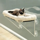 Foldable Cat Window Perch Hammock Bed Metal Supported with Warm Spacious Pet Cat