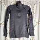 Adidas Stella McCartney gray long sleeve quarter zip athletic jacket sz xs