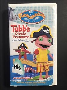 Rubbadubbers - Tubb's Pirate Treasure Nick Jr. WHITE TAPE VHS 2003 RARE