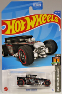 Hot Wheels 2022 Black Bone Shaker #105, Hot Wheels Dream Garage 4/5