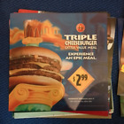 MCDONALDS PROMOTIONAL TRANSLIGHT POP POINT OF PURCHASE -Triple Cheeseburger