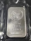 Silver Eagle Art Bar-Sunshine Minting 1 Troy oz.999 Fine Silver Mint Sealed Bar