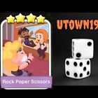 MonopolyGO! Sticker: 4🌟 - 🎶 ON TOUR! 🎶 Rock Paper Scissors (Set 23) PRESTIGE