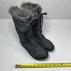Columbia Women's Size 8.5 Gray Waterproof Quilted Snow Boots