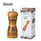 Kitchen Tools Cooking Pepper Grinder Hand Movement Oak Solid Wood Pepper Mill