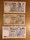 Thailand Banknotes set of 3