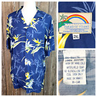 Vintage Paradise Found Hawaiian Aloha Shirt Floral Tropical Rayon Mens 2XL-3XL?
