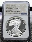 2021 W American Silver Eagle $1 Coin Eagle Landing T-2 NGC PF 70 ULTRA CAMEO