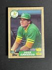 Jose Canseco 1987 Topps Baseball Card #620 Oakland A's Athletics