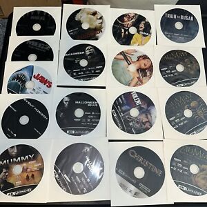 Lot of  17 Scary 4K Movies/ NO CASES/LIKE NEW DISCS/ PLEASE SEE PICTURES