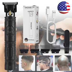 Professional Trimmer Hair Clippers Cutting Beard Cordless Shaving Barber Machine