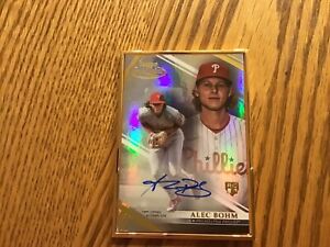 2021 Topps Gold Label Framed Alec Bohm Rookie Auto FA-AB Phillies RC