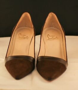 Louboutin Womens Size 36 Brown Suede