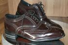 Florsheim Mens 9.5D Dress Shoes Wingtip Leather Lexington Burgundy 17066-05 !