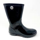 UGG Sienna Black Womens Waterproof Rubber Outdoor Winter Rain Boots 1014452