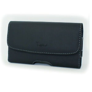 Wider Horizontal Leather Pouch Fits with Hard Shell Case 5.19 x 2.63 x 0.61 inch