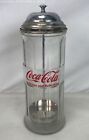 New ListingVintage Coca-Cola Coke Glass Straw Dispenser Jar w/ Tray