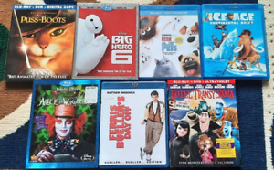 7 Blu Ray Lot - Kids Movies Night! - See Pic and Description for Titles [Disney]