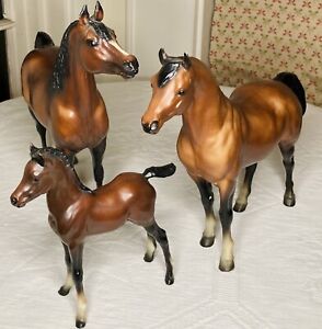 Proud Arabian Stallion Mare & Foal Vintage Breyer