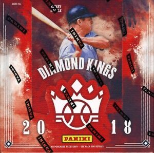 2018 PANINI DONRUSS DIAMOND KINGS BASEBALL HOBBY BOX BLOWOUT CARDS