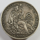 1916 PERU - Silver Un Sol Coin #47459