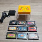 New shell GameBoy Advance GBA SP Pikachu Yellow System AGS 101 + Games