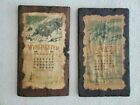 Wood Panel Winchester Repeating Arms Calendar December 1899 & February 1900