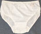 NWT Vintage Sears White Acetate Hipster Bikini Panties 5 Double Gusset