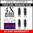 Brand New Tung-Sol Reissue EL84 Plate Current Matched Quad (4) Vacuum Tubes