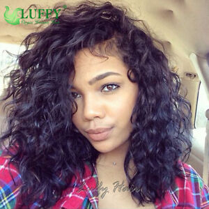Water Curly 13*6 Lace Front Wigs Brazilian Human Hair 360 Wigs With Baby Hair