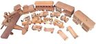 HUGE Wooden Toy Circus Train Locomotive Airplane Truck Lot