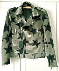 Phix Velvet Star Starman Biker Jacket Blazer Grey/Green Small BNWT RRP £299