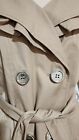Pre-Owned Express Double Breasted Trench Coat Tan Size M