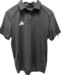 Adidas Polo Shirt Men's Black stretch athletic fit lightweight sizes: S, XL NWTs