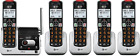 AT&T BL102-2 DECT 6.0 2-Handset Cordless Phone for 5 Handset, Silver/Black