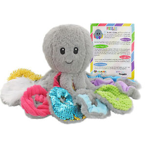 Sensory Octopus Plush Large, Special Needs Autism Sensory Stuffed Toy by MEAVIA