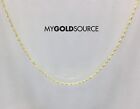 10k REAL Gold Singapore Yellow Gold Thin Dainty Chain Necklace 18 Inches 0.8MM