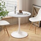 Modern Round Dining End  Table with Round MDF Table Top
