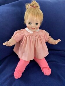 Madame Alexander 1970 Vintage 20” Smiley Pussy Cat Crier Baby Doll - New Crier