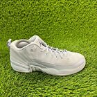 Nike Air Jordan 12 Retro Womens Size 7.5 Gray Athletic Shoes Sneakers 308305-002